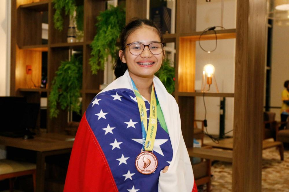 Estudante da rede estadual conquista medalha de bronze pelo Karatê nos JEBs 2022