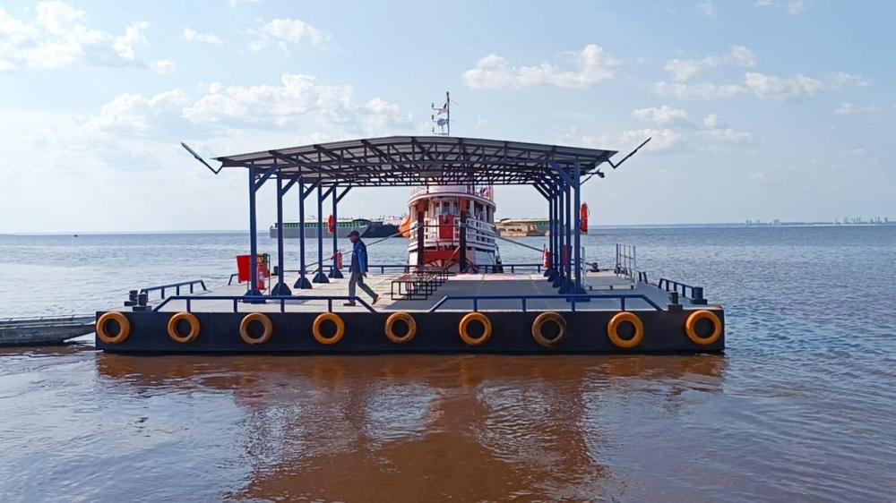 Governo do Amazonas constrói terminais flutuantes para atender comunidades do interior do estado 