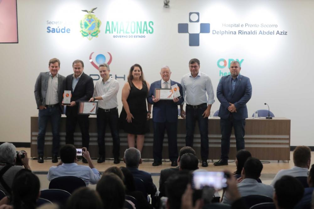 Wilson Lima afirma que certificação de reconhecimento internacional confirma hospital delphina Aziz como unidade de referência e excelência