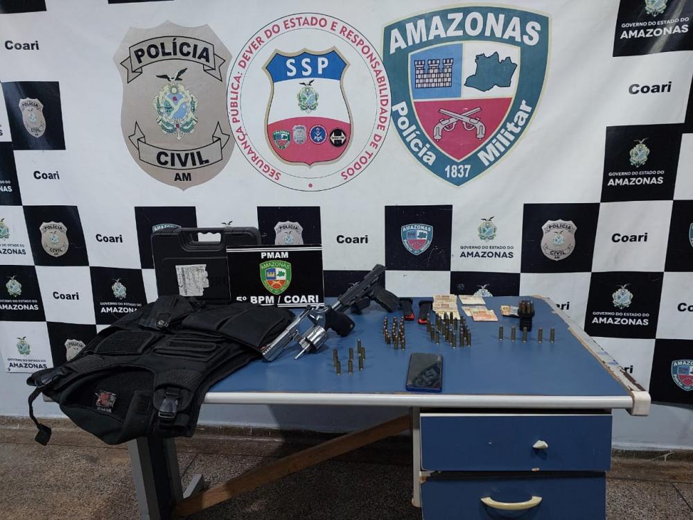 Operação Hórus/Fronteira Mais Segura: Em Coari, homem é preso em flagrante por homicídio e lesão corporal