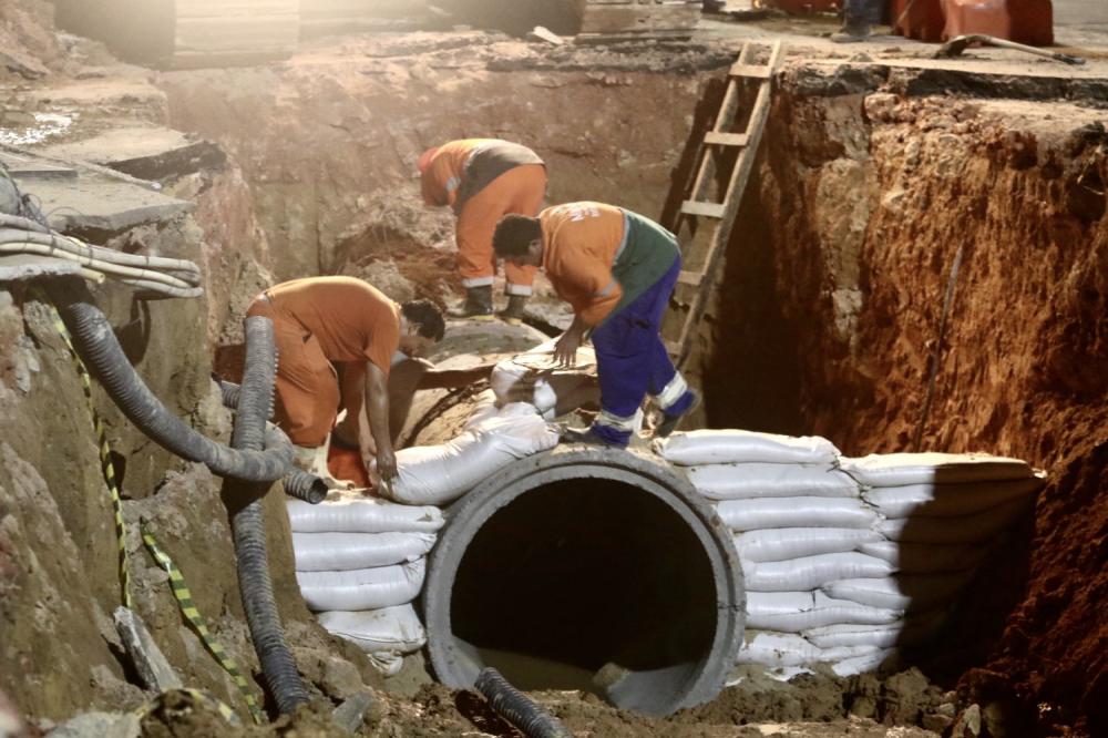 Prefeitura de Manaus recuperou 324 redes de drenagem no primeiro mês de 2023