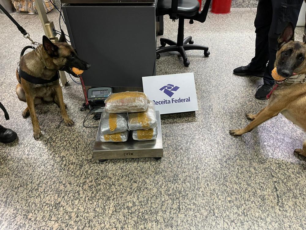 Denúncias repassadas à SSP-AM resultam na prisão de dois homens com drogas no Aeroporto de Guarulhos (SP)