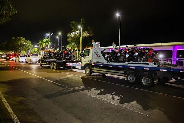 Detran Amazonas retira de circulação 40 motocicletas envolvidas em “rolezinho”