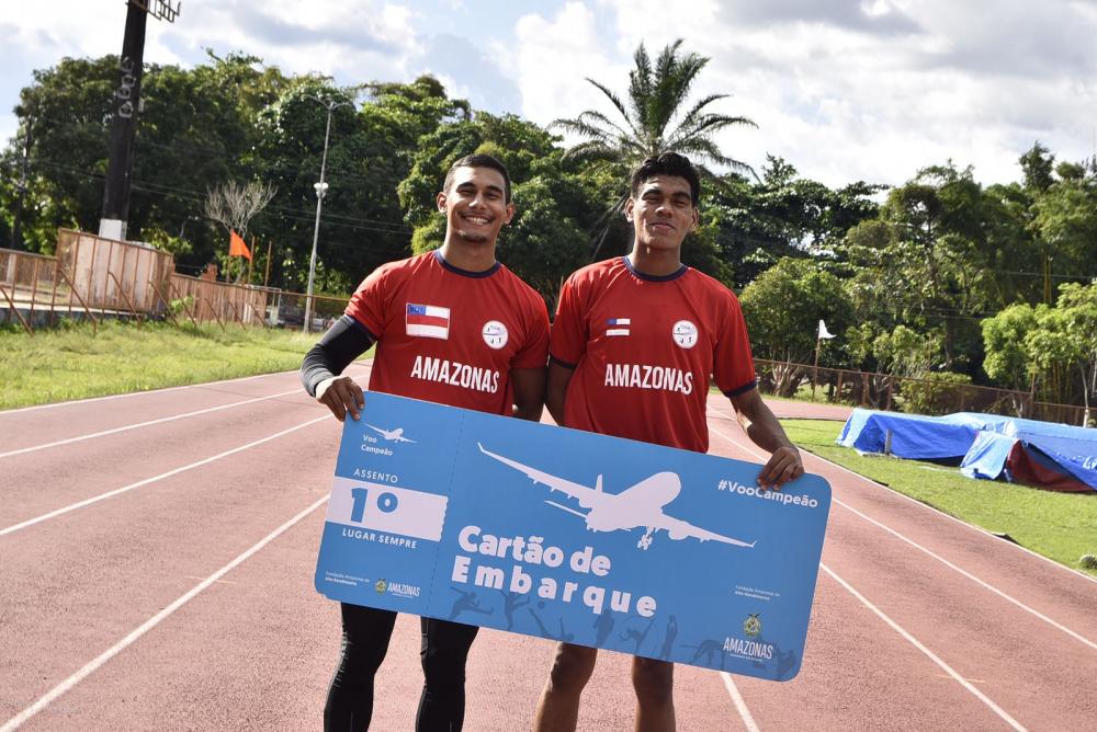 Atletas representam o Amazonas do 49° Troféu Norte-Nordeste de Atletismo, em Recife