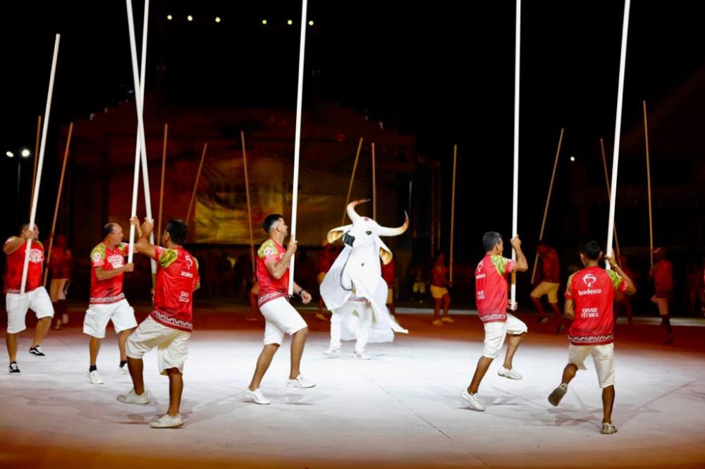 Ensaio na arena mostra que as coreografias serão um dos pontos fortes do Garantido