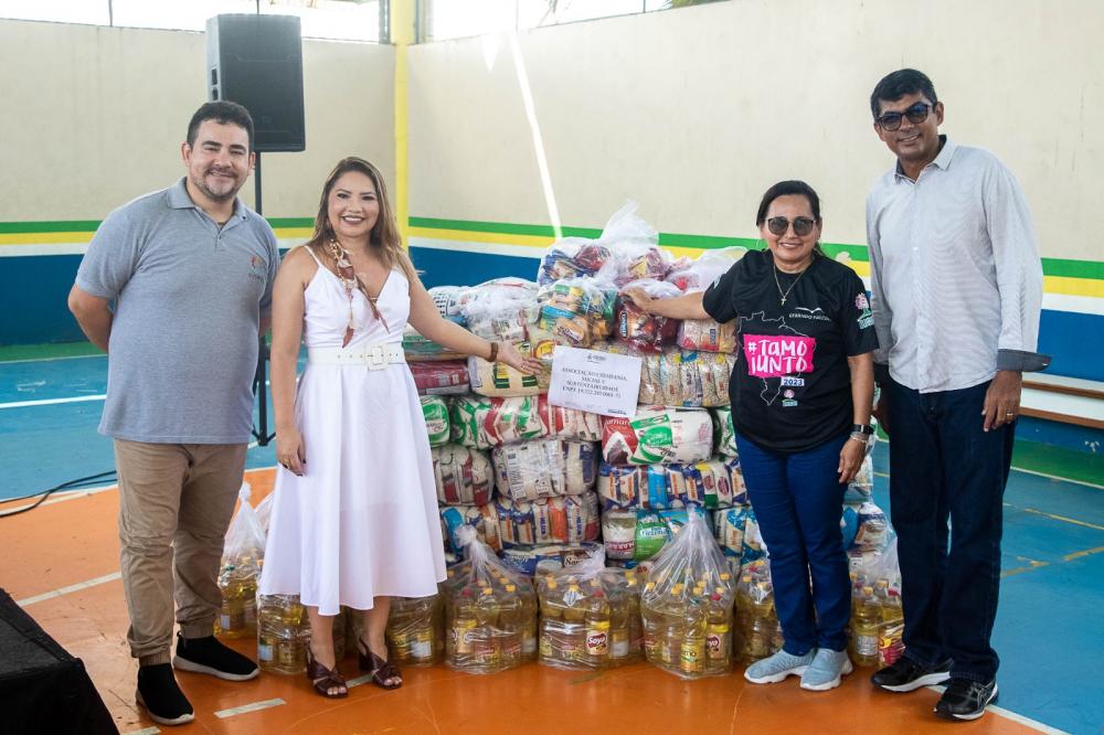 Parintins 2023: Seas entrega alimentos trocados por entrada na Festa dos Visitantes para instituições de Parintins  