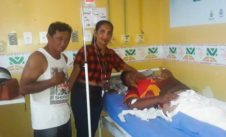 Artista do Garantido que sofreu acidente no festival segue se recuperando com assistência do bumbá