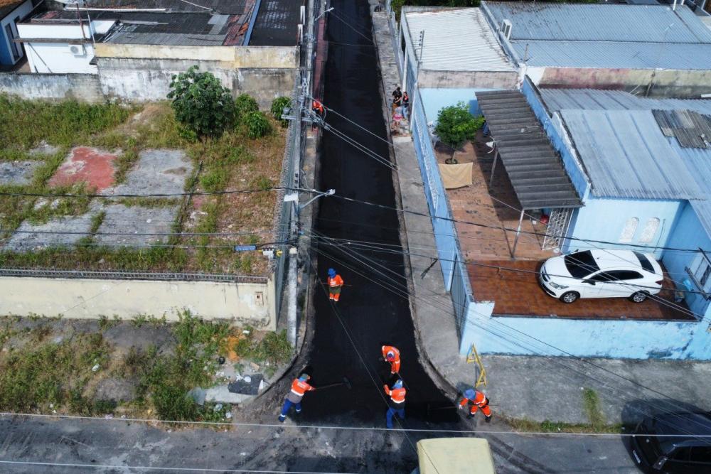 Novo programa ‘Obras de Verão 2023’ faz manutenção em duas ruas no Japiim