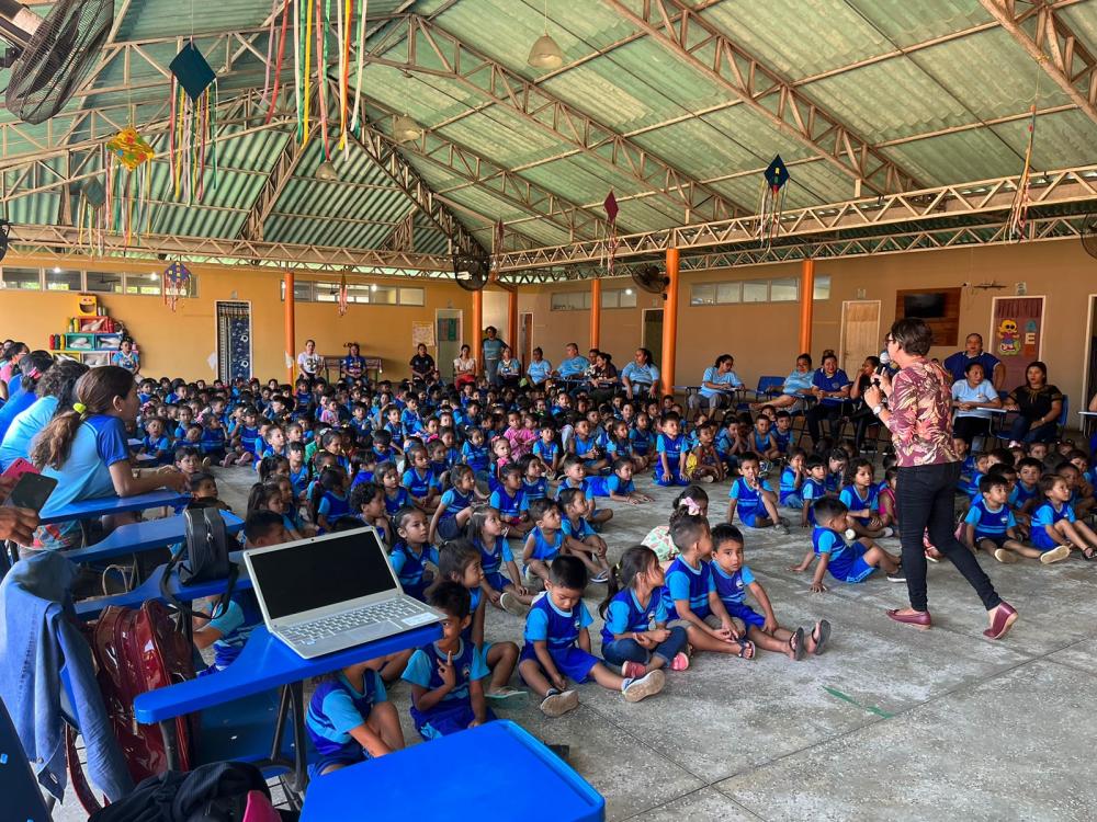 Sedema palestra sobre limpeza das praias para crianças do Centro Infantil Jaime Lobato