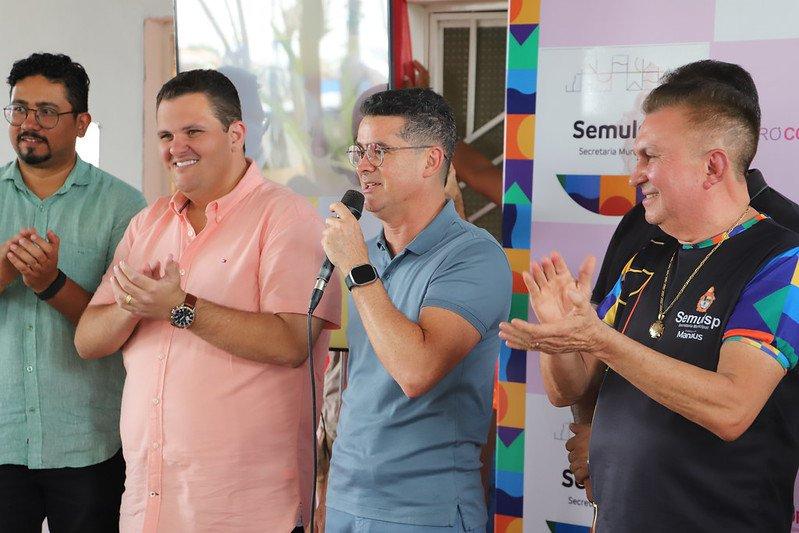 Prefeito David Almeida inaugura espaço de bem-estar para servidores da Limpeza Pública