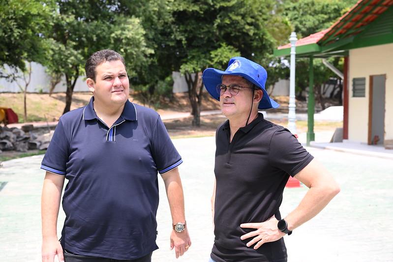 Prefeito vistoria primeira etapa da obra do parque Ponte dos Bilhares e assegura entrega à população no aniversário da cidade