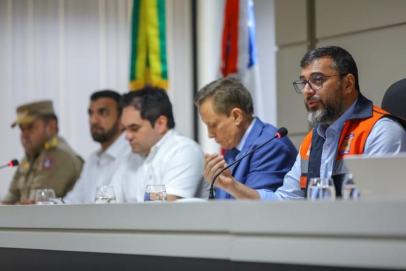 Wilson Lima recebe de Lula garantia de apoio às famílias afetadas pela estiagem no Amazonas