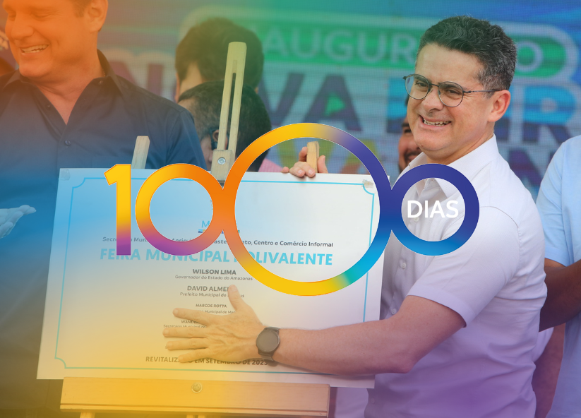 David Almeida entrega feira municipal do Polivalente no bairro Japiim