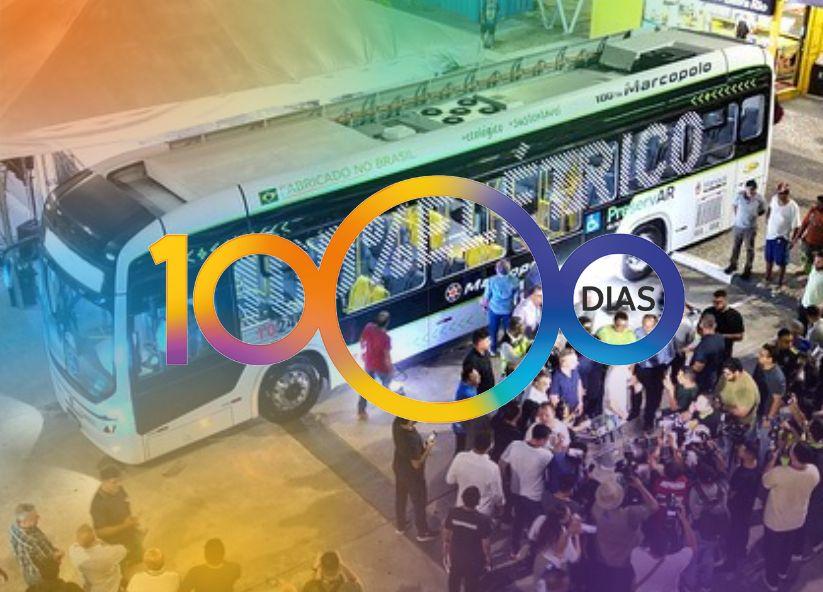 Com ônibus elétrico, Prefeitura de Manaus chega à marca de 253 veículos novos em 1.000 dias de gestão