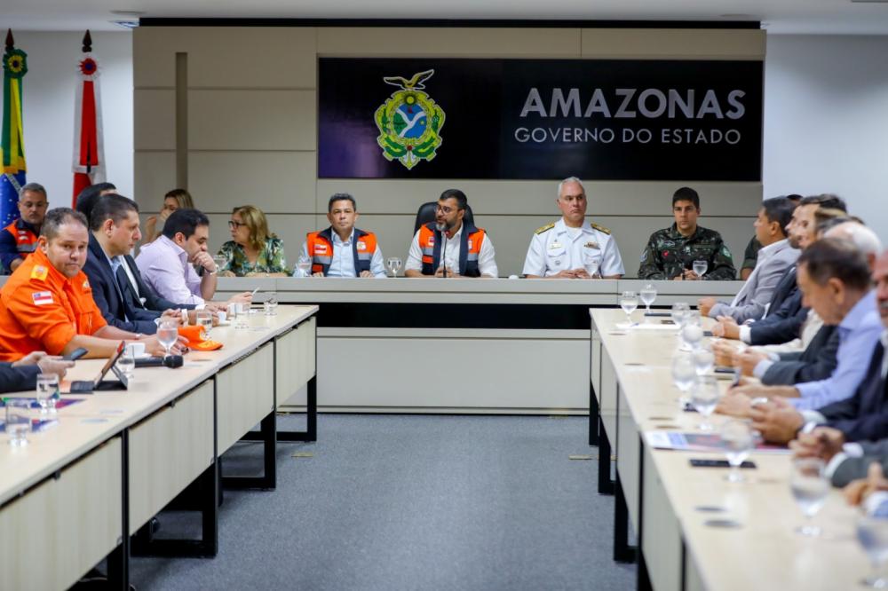 Governador Wilson Lima instala comitê de crise para coordenar ações de enfrentamento da estiagem