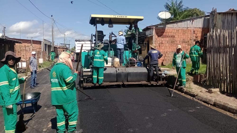 Obras de mobilidade urbana alcançam 72% de execução em Parintins