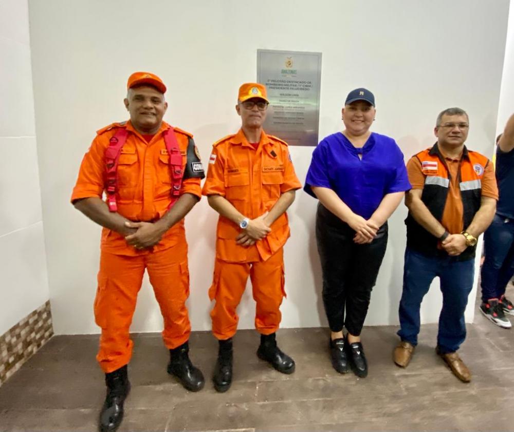 Em Presidente Figueiredo, posto do Corpo de Bombeiros ganha nova sede