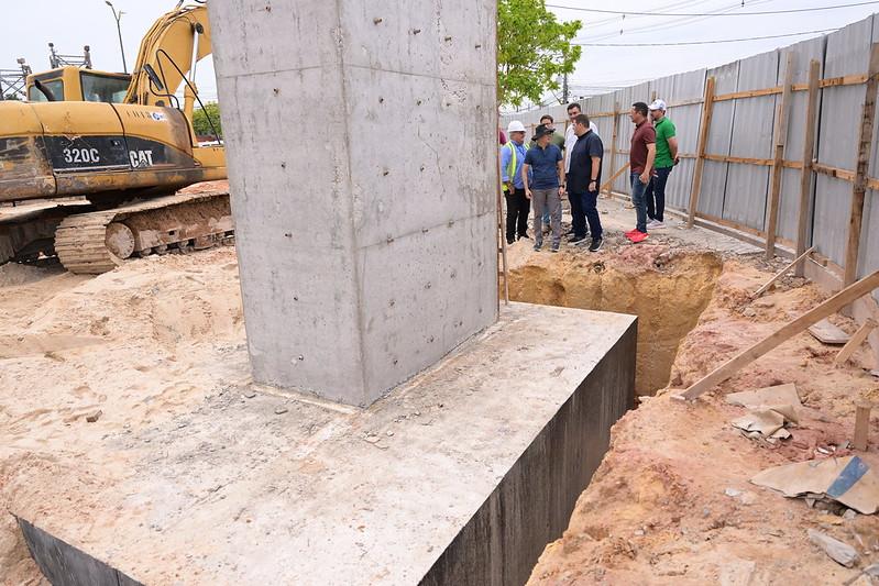 David Almeida realiza vistoria técnica em obra do complexo viário ‘Rei Pelé’