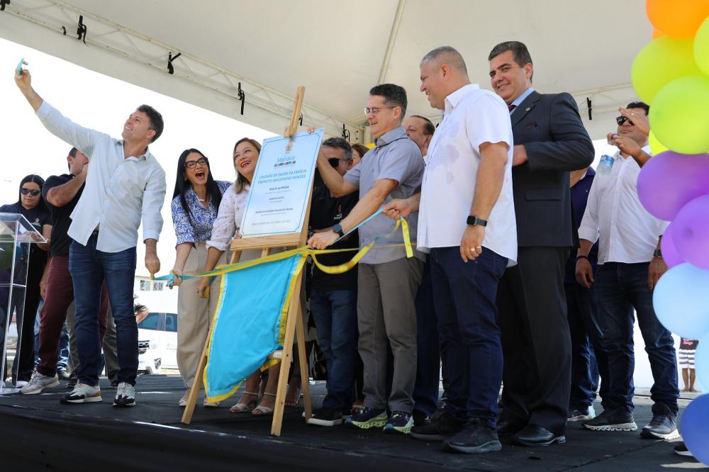 Prefeito inaugura USF Amazonino Mendes com capacidade para 18 mil atendimentos por mês