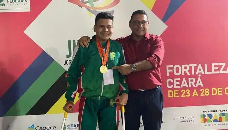 Parintinense Felipe Oliveira conquista ouro na etapa Nacional dos Jogos das Instituições Federais
