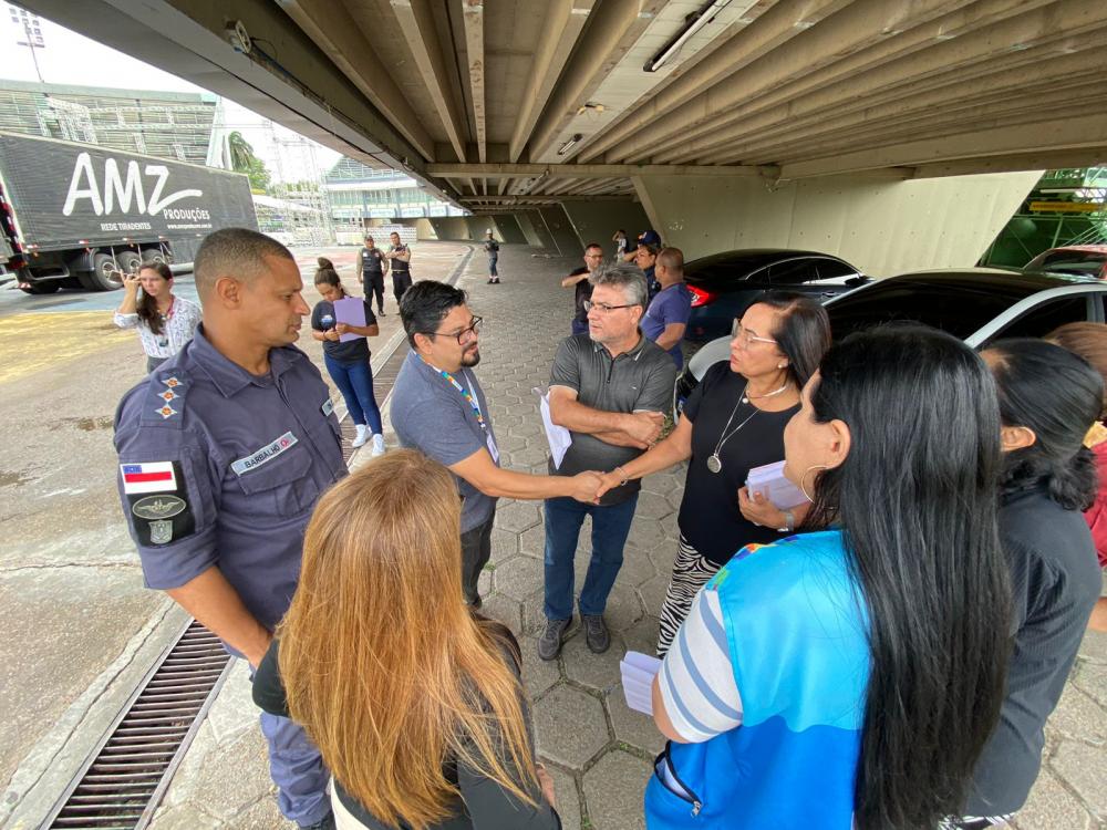 Prefeitura realiza visita técnica no Sambódromo para alinhamento do Boi Manaus 2023