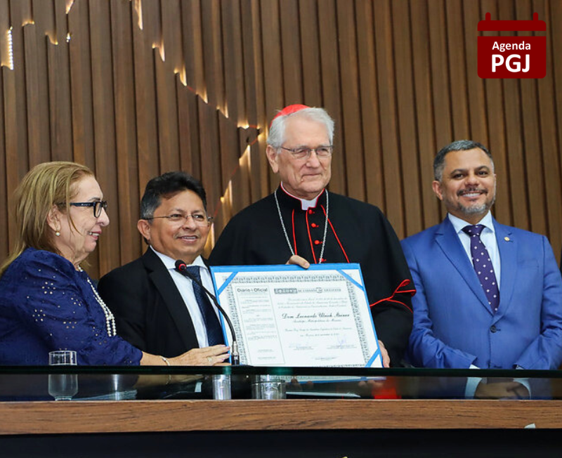 Procurador-Geral de Justiça prestigia cerimônia de entrega de título de Cidadão Amazonense ao Arcebispo Dom Leonardo Steiner