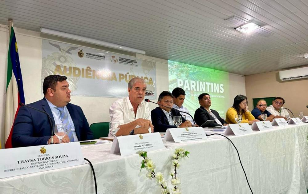 Audiência Pública discute providência para resolver situação da água no município de Parintins