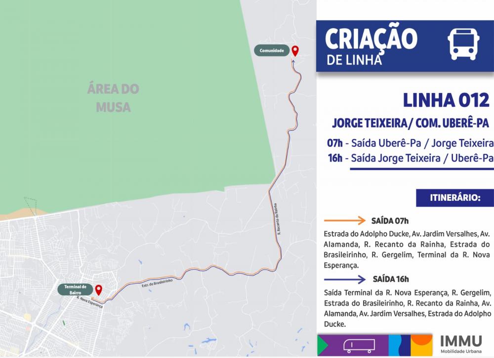Prefeitura cria linha de ônibus para atender moradores da zona rural de Manaus