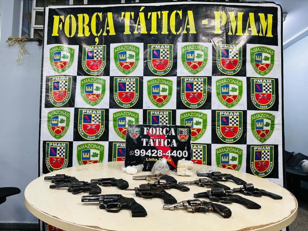Polícia Militar do Amazonas retirou de circulação 1.171 armas de fogo em 2023