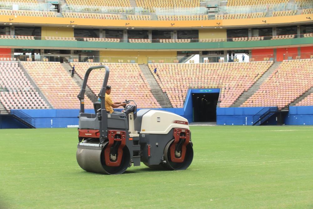 Arena da Amazônia recebe serviços de revitalização para temporada de futebol 2024