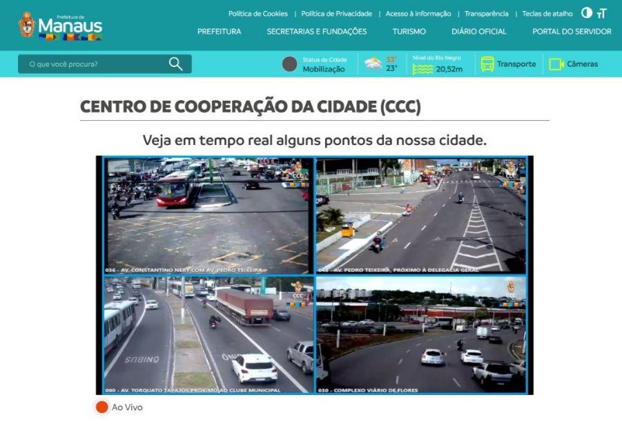 Site da Prefeitura de Manaus transmite imagens do perímetro externo da Arena da Amazônia