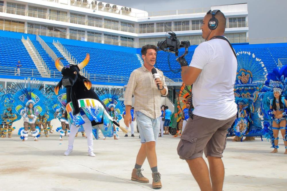 Boi Caprichoso encanta com brilhante apresentação no Bumbódromo em especial para a Globo News