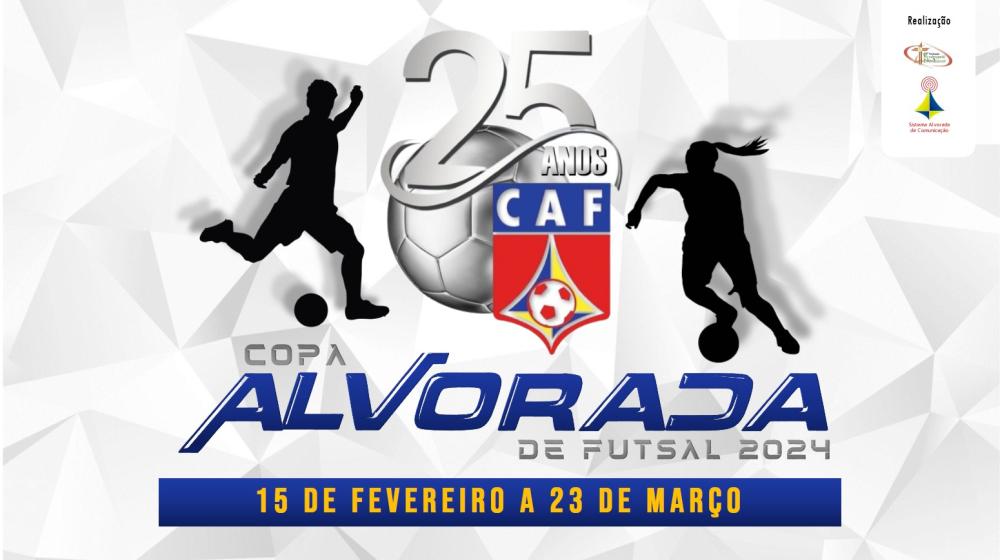 Sorteio de grupos e jogos masculino e feminino da Copa Alvorada de Futsal será no dia 31