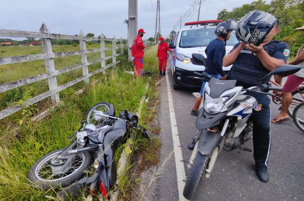 Homem morre em acidente de moto na rodovia Eduardo Braga, em Parintins