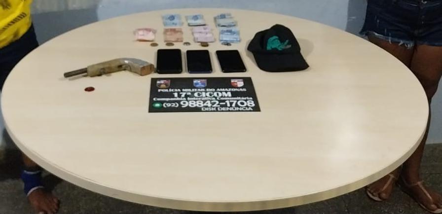 Homem é preso em flagrante pela Polícia Militar do Amazonas por roubo
