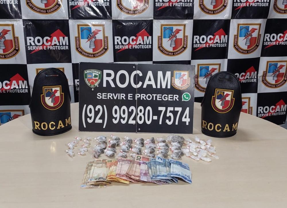 Cinco homens são presos pela Polícia Militar do Amazonas por envolvimento com o tráfico de drogas