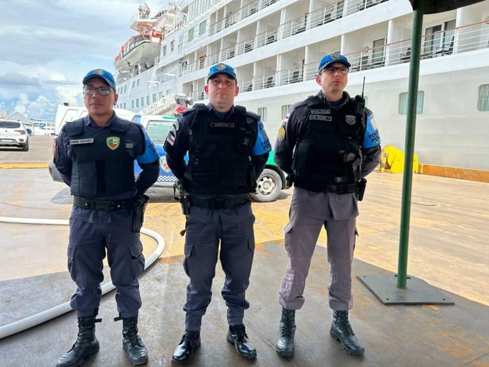 Polícia Militar do Amazonas reforça policiamento durante temporada de navios em Manaus