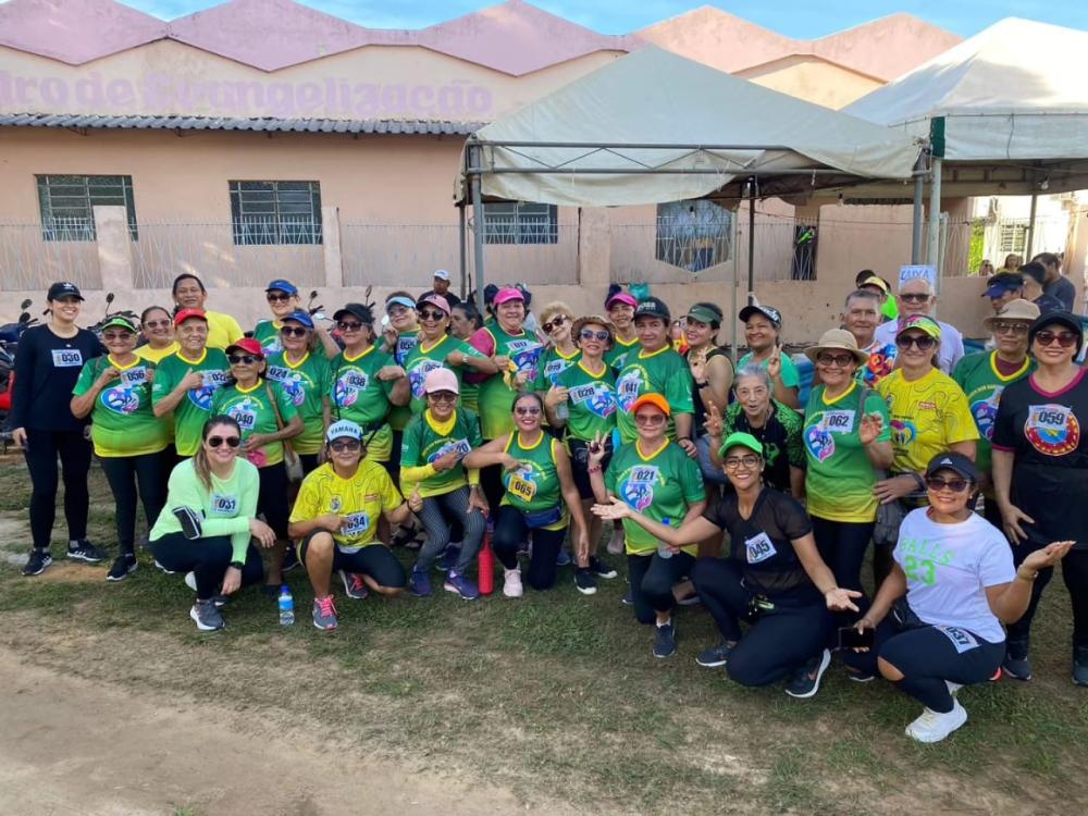 Alunas do Projeto “Dançando na Melhor Idade” participam da 4ª Corrida e Caminhada São José Operário