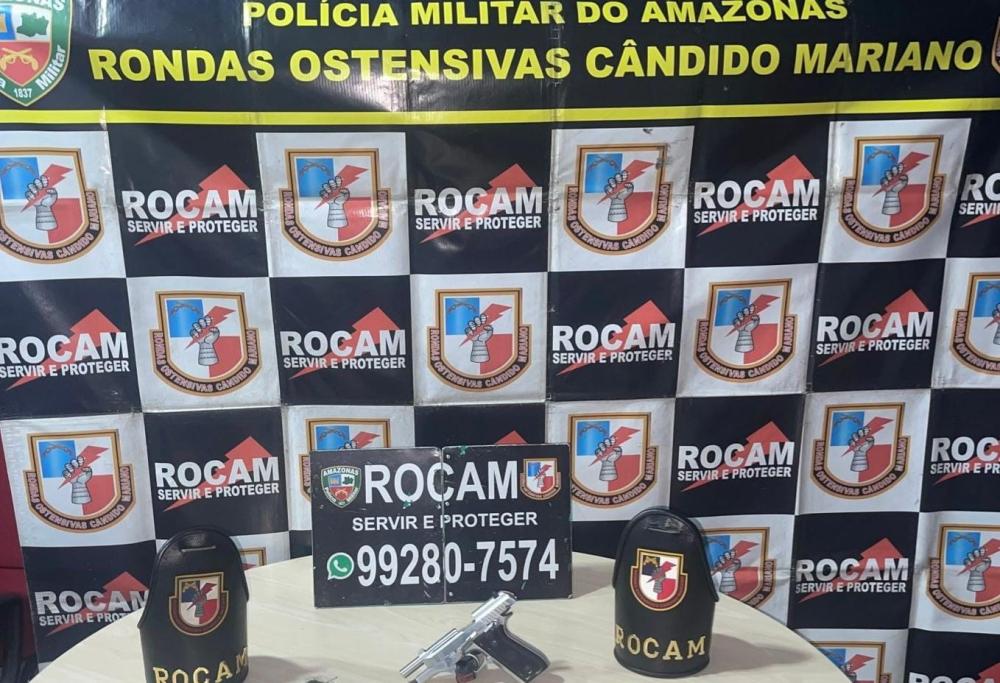 Polícia Militar do Amazonas apreende arma e drogas no bairro Nova Cidade, zona norte de Manaus