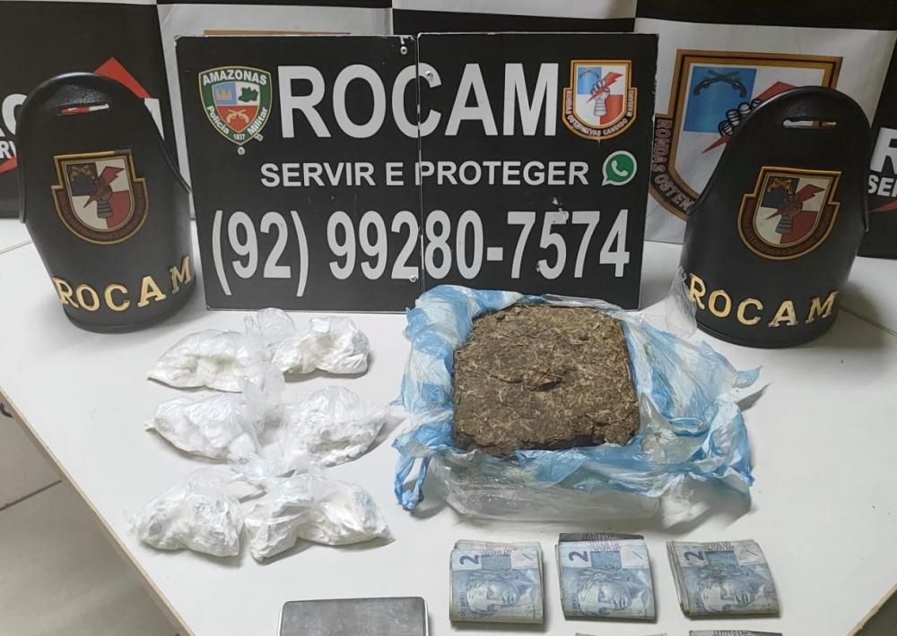 Polícia Militar do Amazonas prende dois homens e apreende drogas em duas cidades do interior