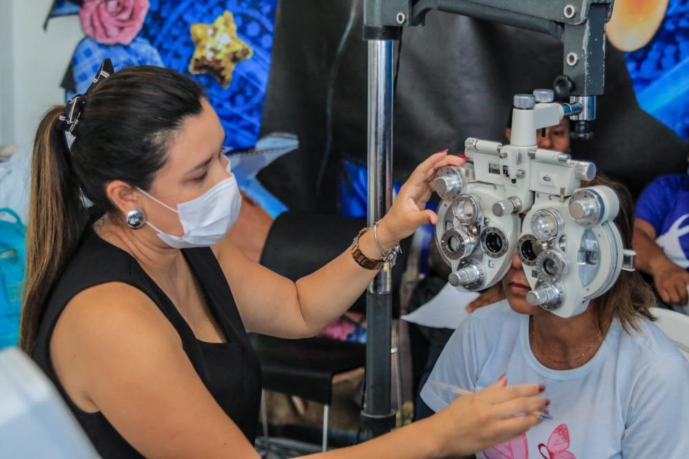 Em parceria com Prefeitura de Parintins e Hospital Rodrigues Landim, Caprichoso promove ação em saúde visual