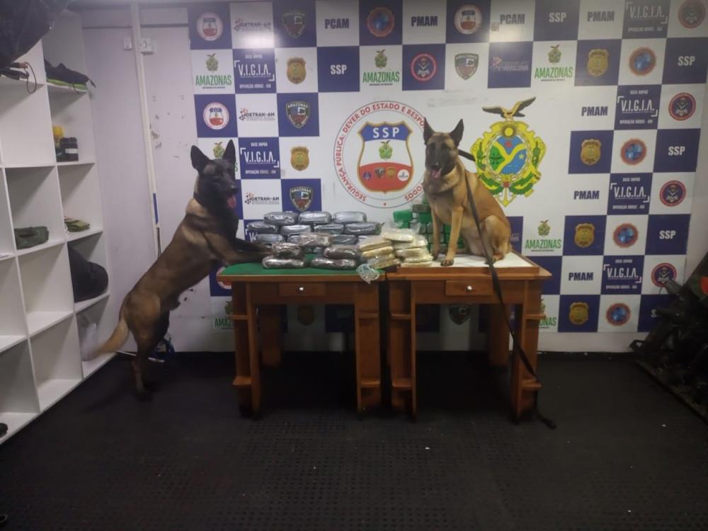 Base Arpão 1: PMAM apreende droga escondidas em arame farpado, sacos de farinha, em freezer e em rolo de plástico