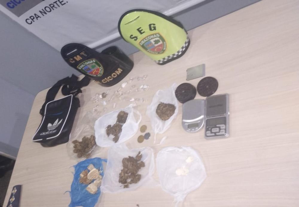 Polícia Militar do Amazonas apreende drogas e prende homem em ações na zona norte