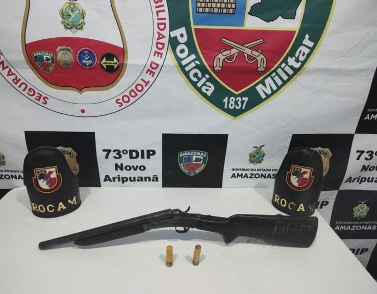 Operação Fronteira Mais Segura: Polícia Militar do Amazonas apreende arma de fogo em Novo Aripuanã