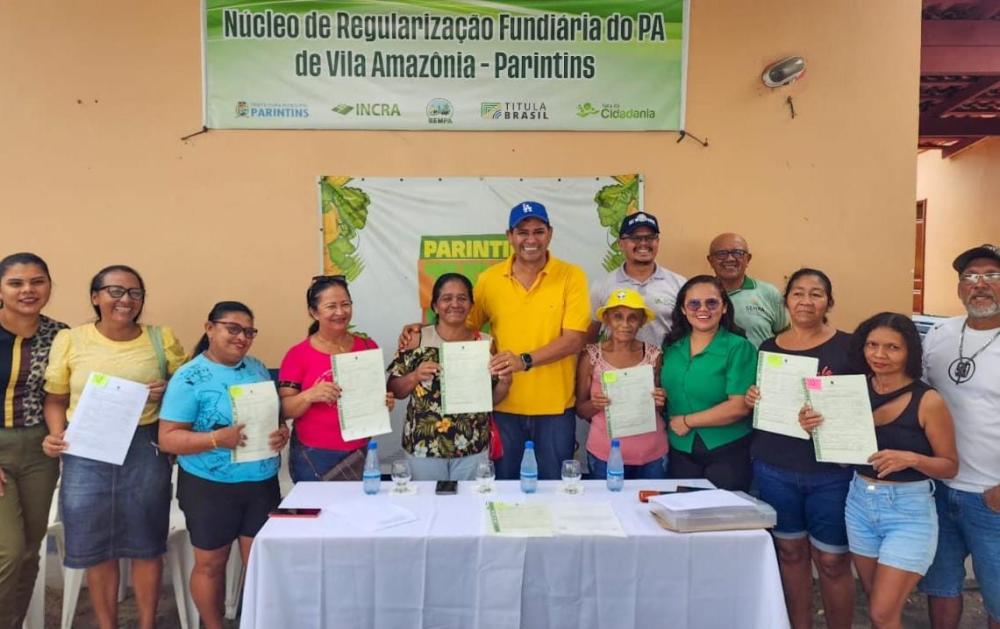 Prefeitura de Parintins e Incra totalizam mais de 130 títulos definitivos entregues no PA Vila Amazônia