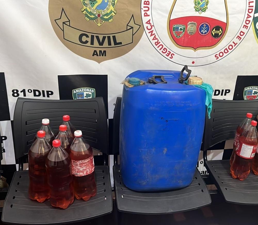 Em Anamã, PC-AM e PMAM prendem dupla por furto qualificado a estabelecimento comercial