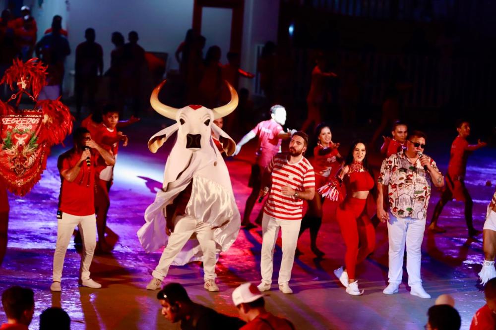 Garantido apresenta um grande espetáculo no segundo ensaio técnico de arena no curral Lindolfo Monteverde