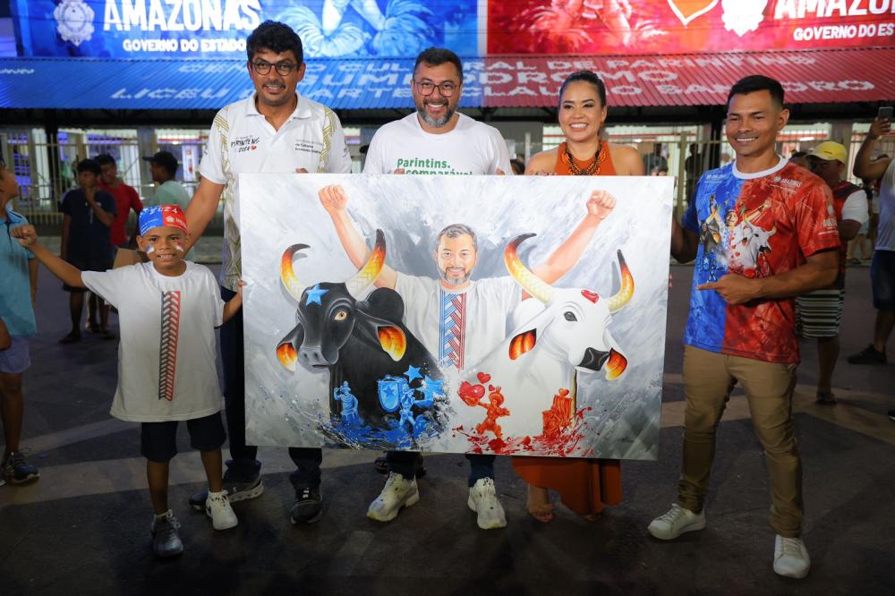 Nova fachada do Bumbódromo representa a valorização dos artistas de Parintins, destaca Wilson Lima