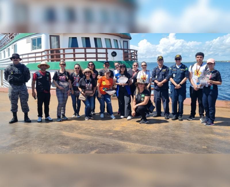 Chapa Quente: MPAM acompanha operação em posto de fiscalização no Encontro das Águas