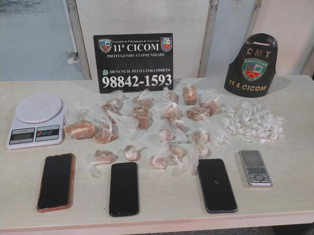 Polícia Militar do Amazonas prende quatro homens pelo crime de tráfico de drogas